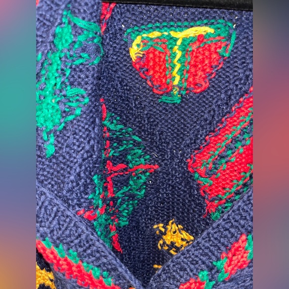 Portraits by northern isles hand knitted vintage cardigan L - Picture 10 of 11